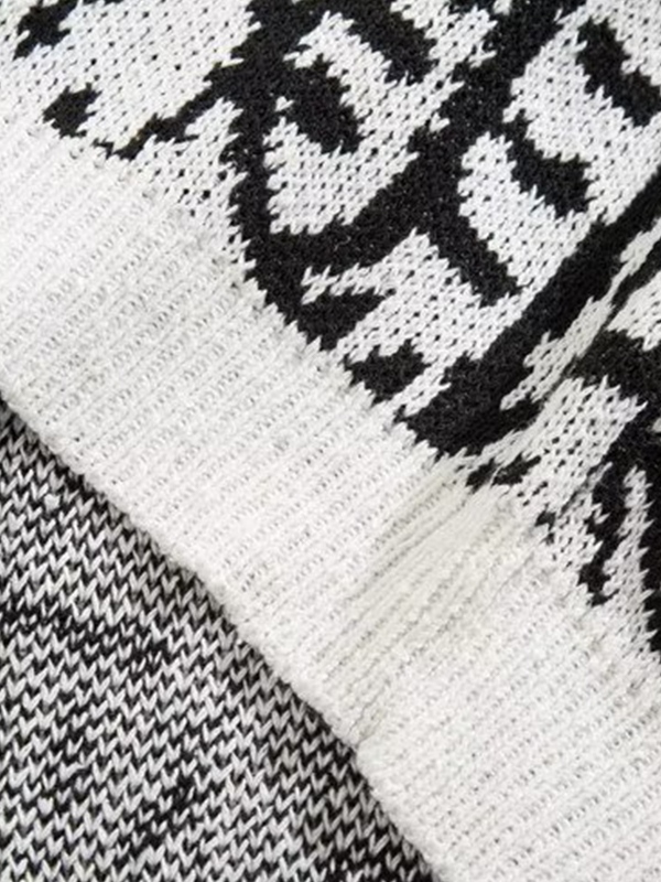 Men's Tiger Jacquard Pullover Sweater-4